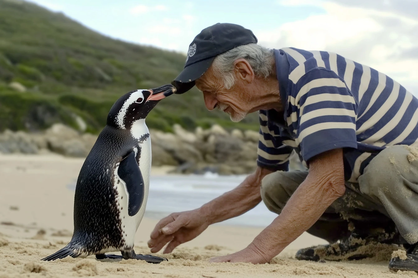 Penguin's Journey to Friendship