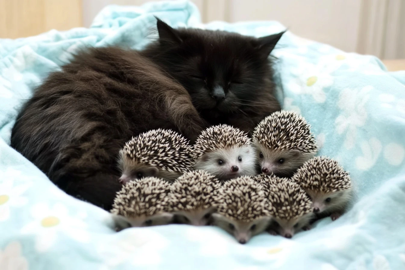 look at this baby hedgehog​