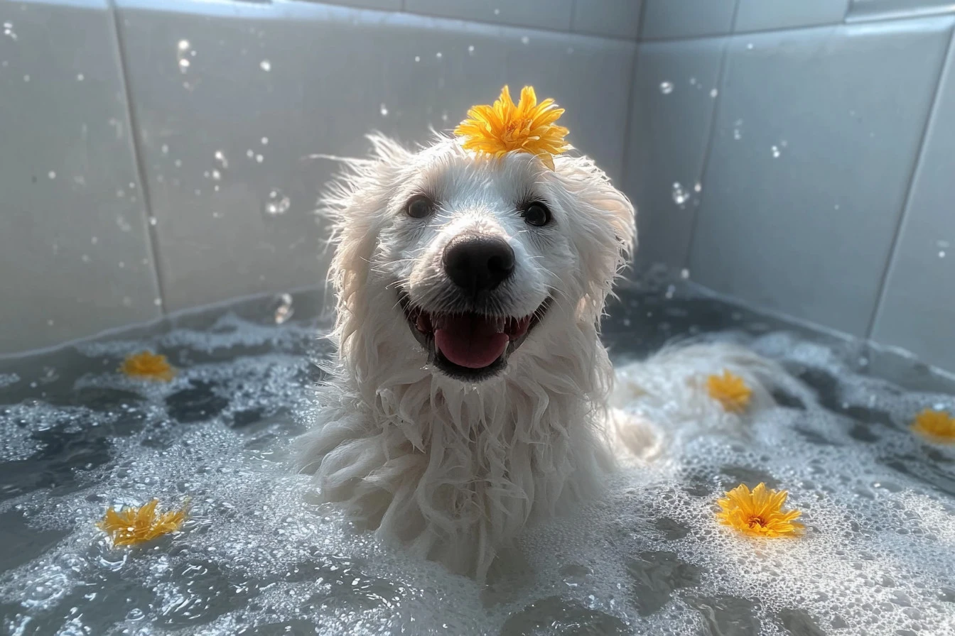 Samoyed Spa Day
