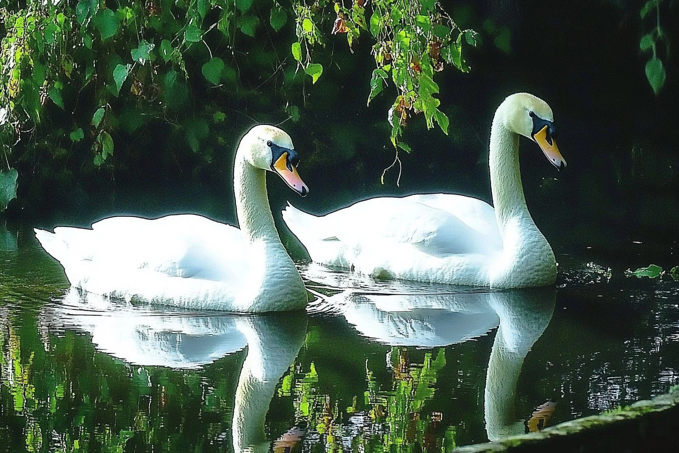 Swans of the Bishop’s Palace