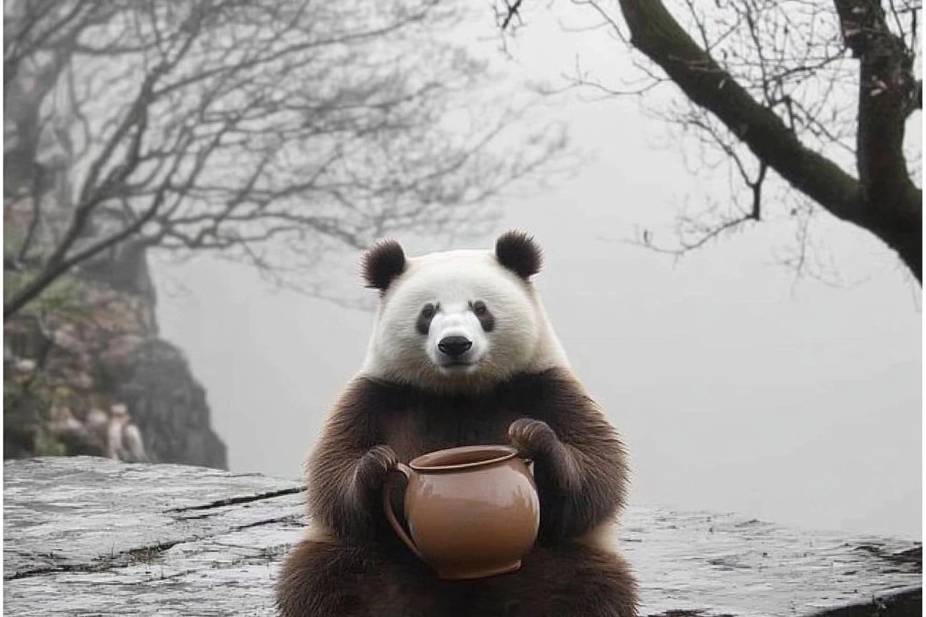 brown bear polar bear panda bear​