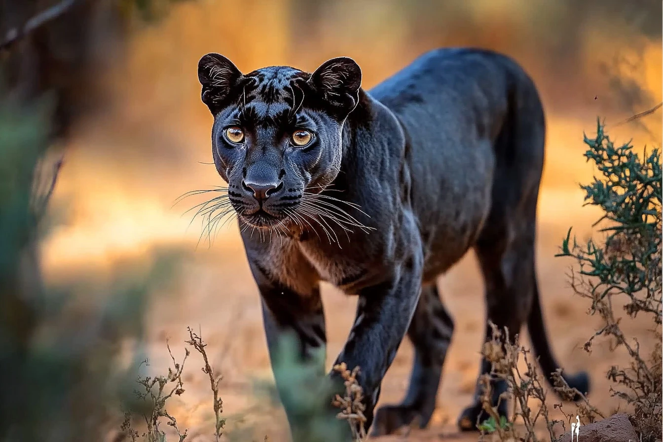 panthers are black leopards​