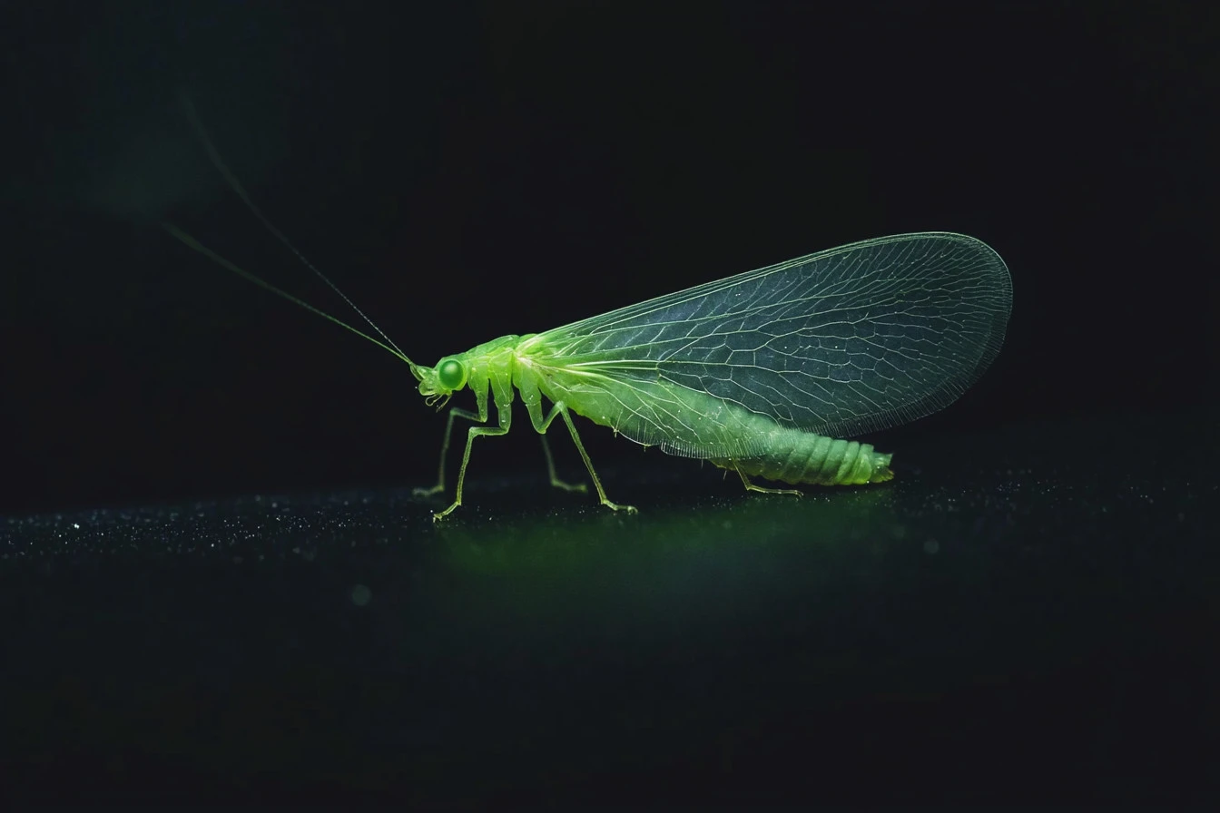 tiny green insect​