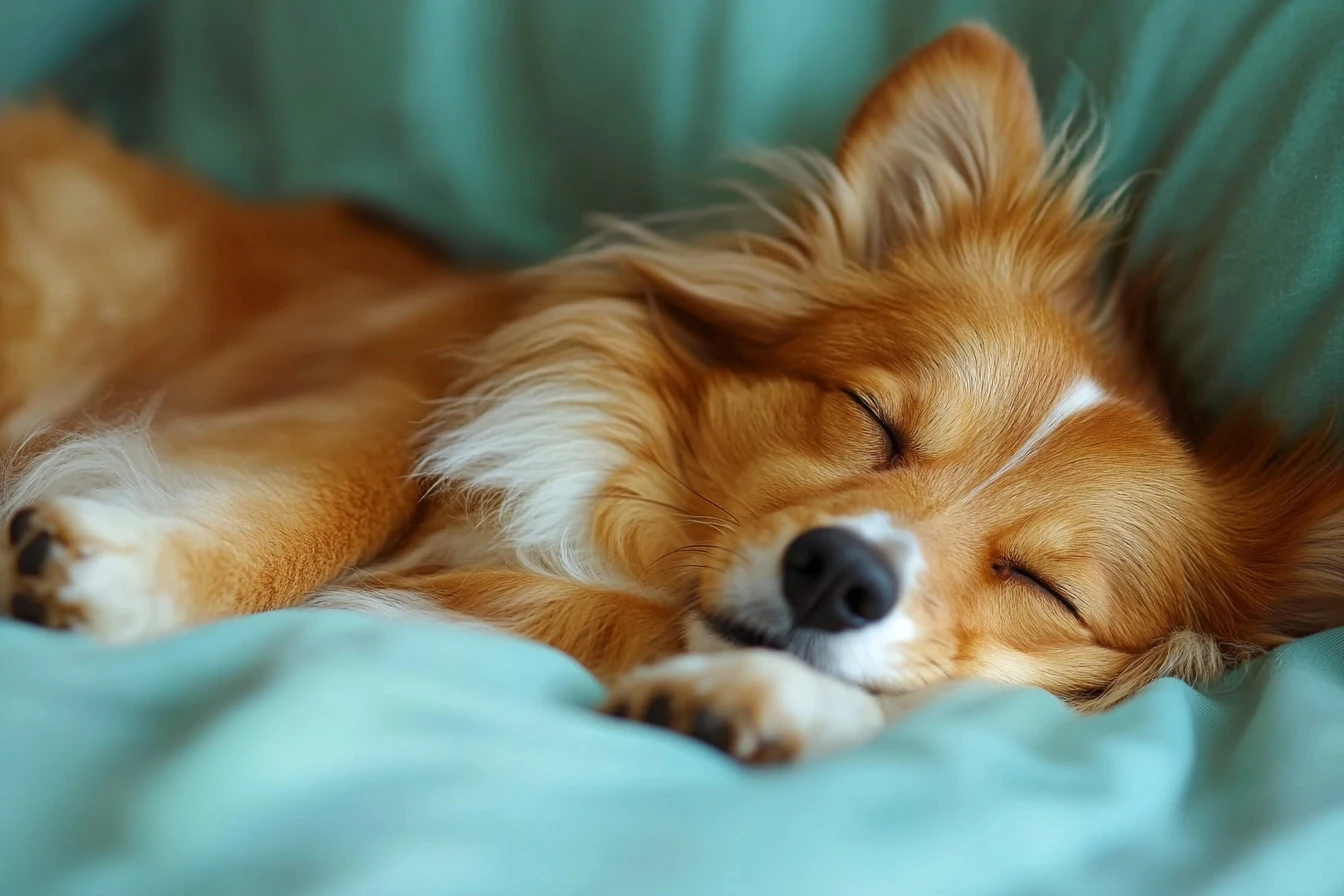 why do dogs sleep on your feet​