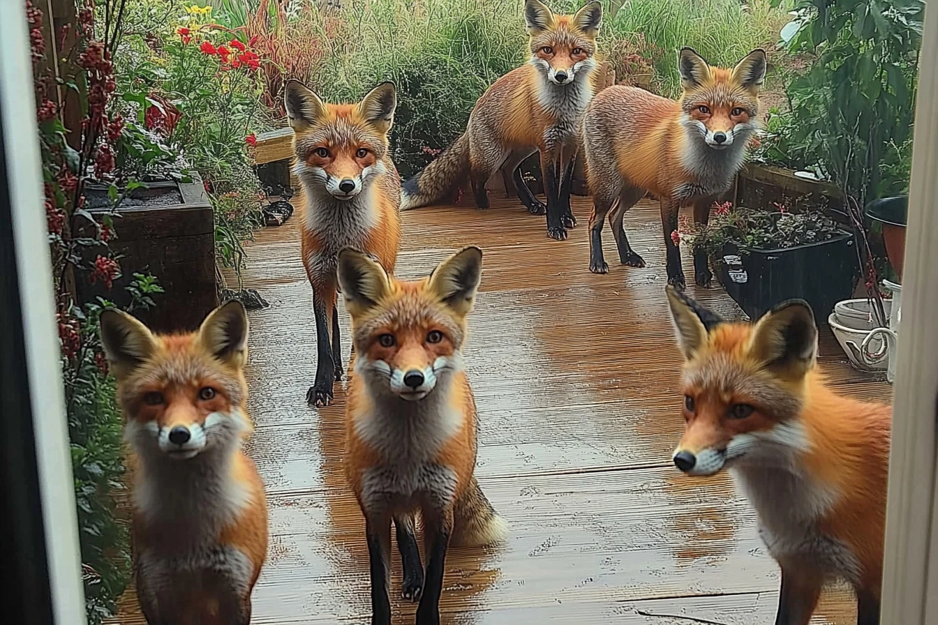what is a family of foxes called​