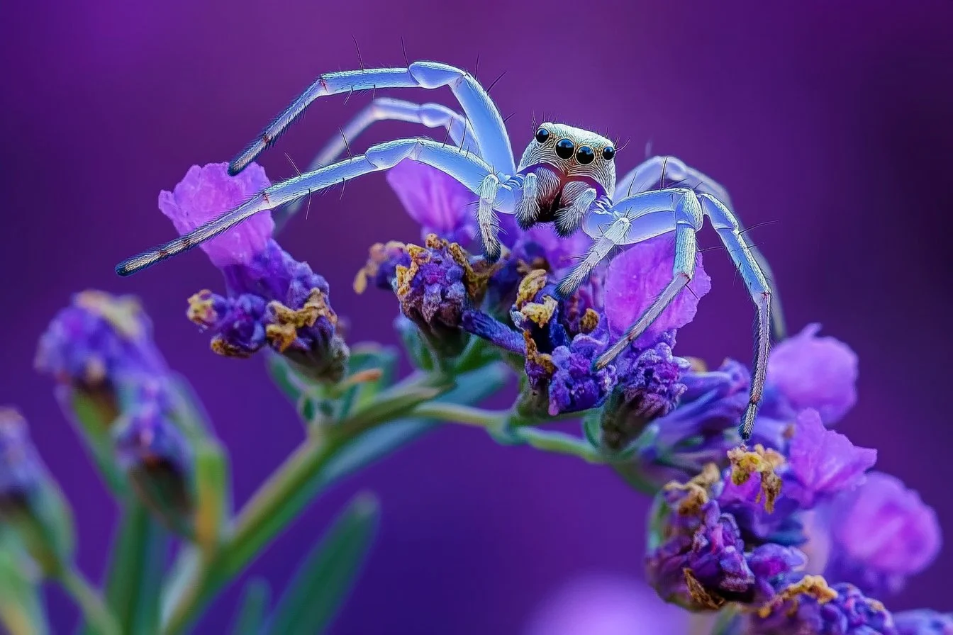 white crab spider​