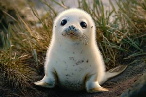 white baby seal​