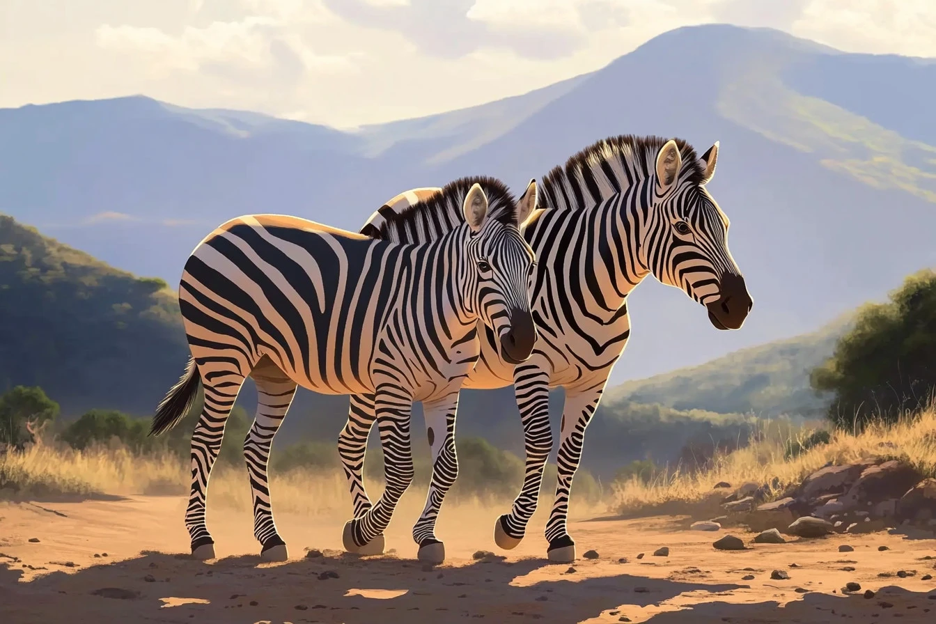 wild zebras in california​