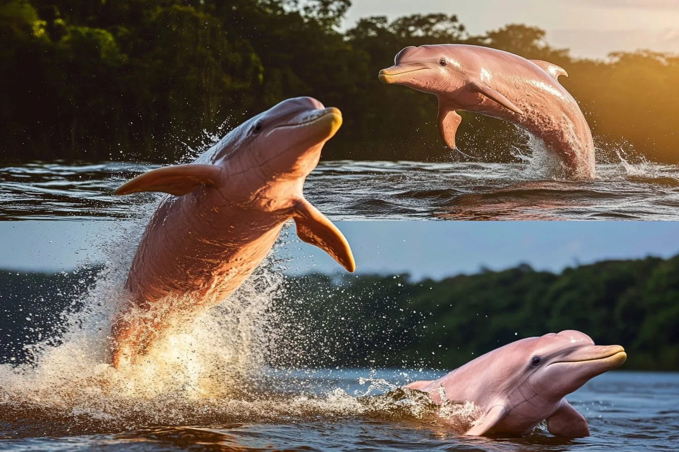 rare pink dolphin​