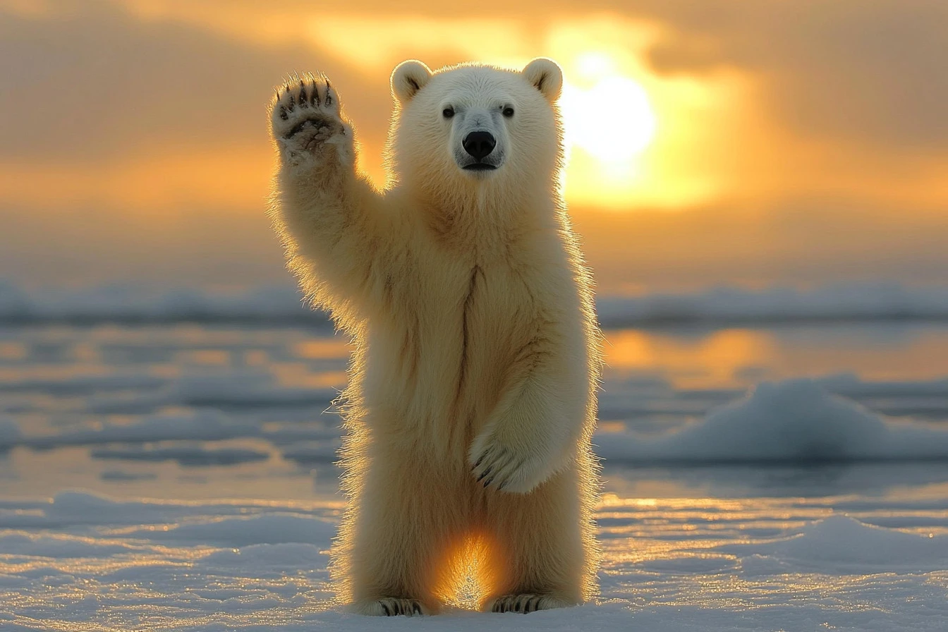 what do polar bears eat​