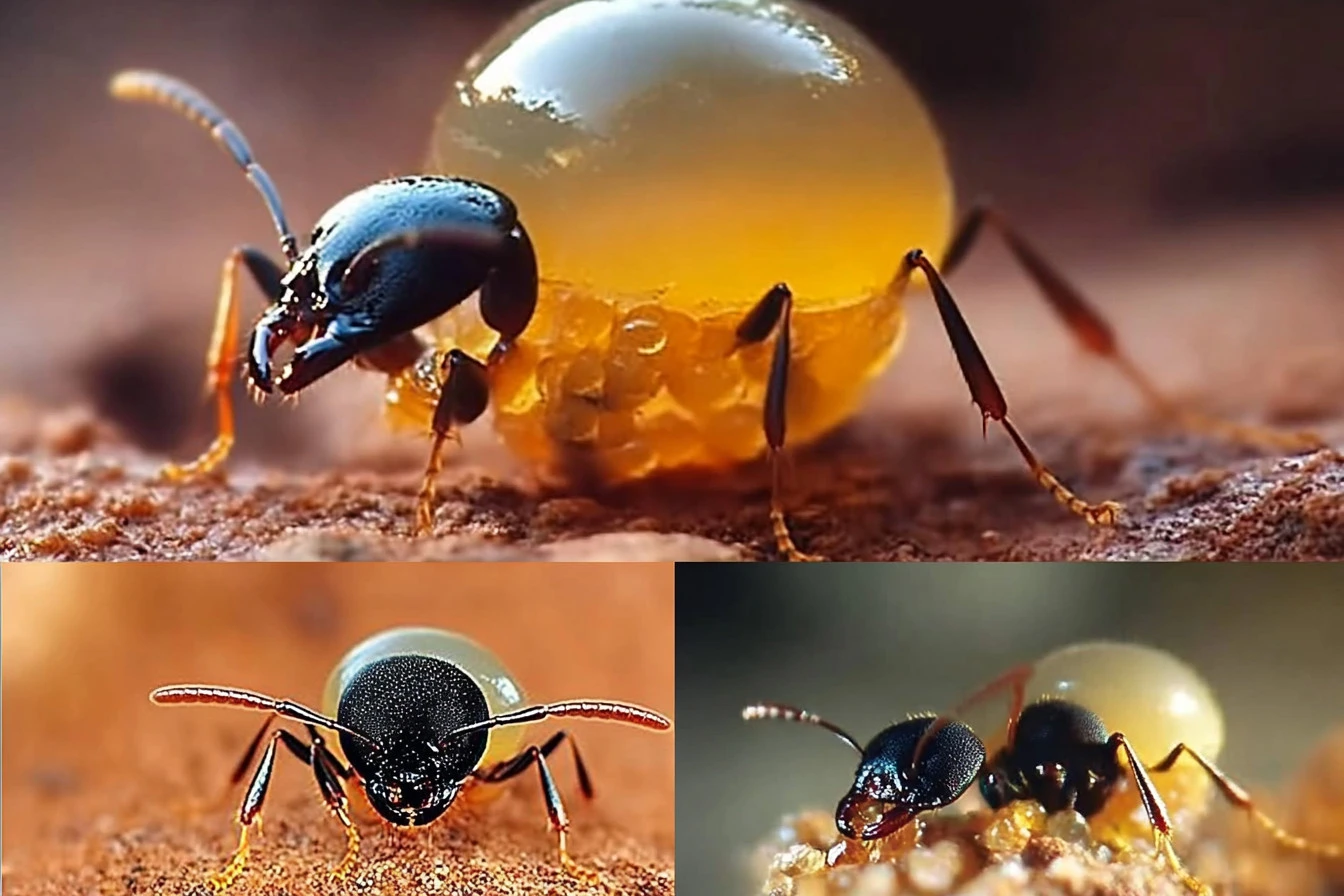 do ants store food for winter​