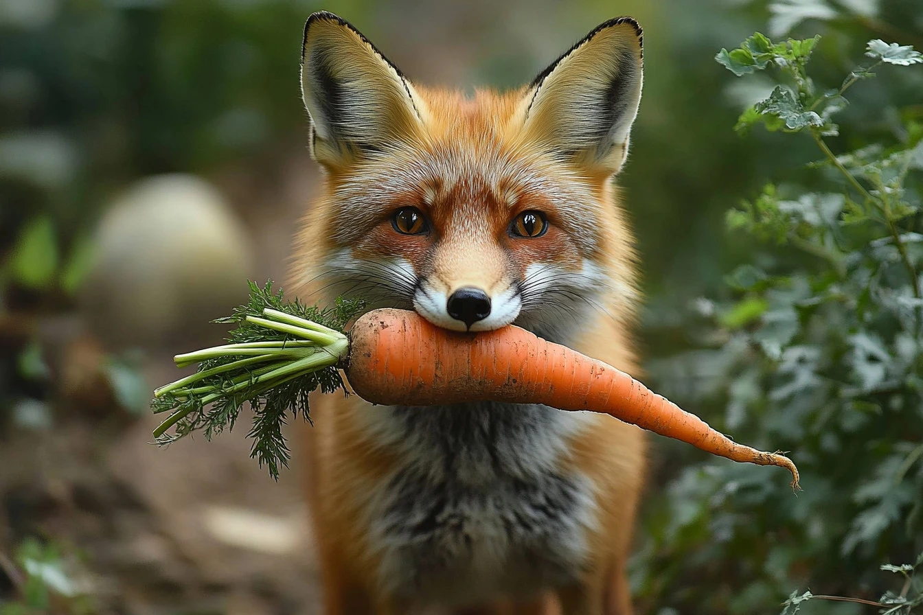 what do fox animal eat​